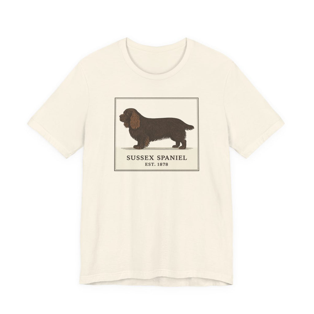 Sussex Spaniel Est. 1878 Field Guide t-shirt, view 3