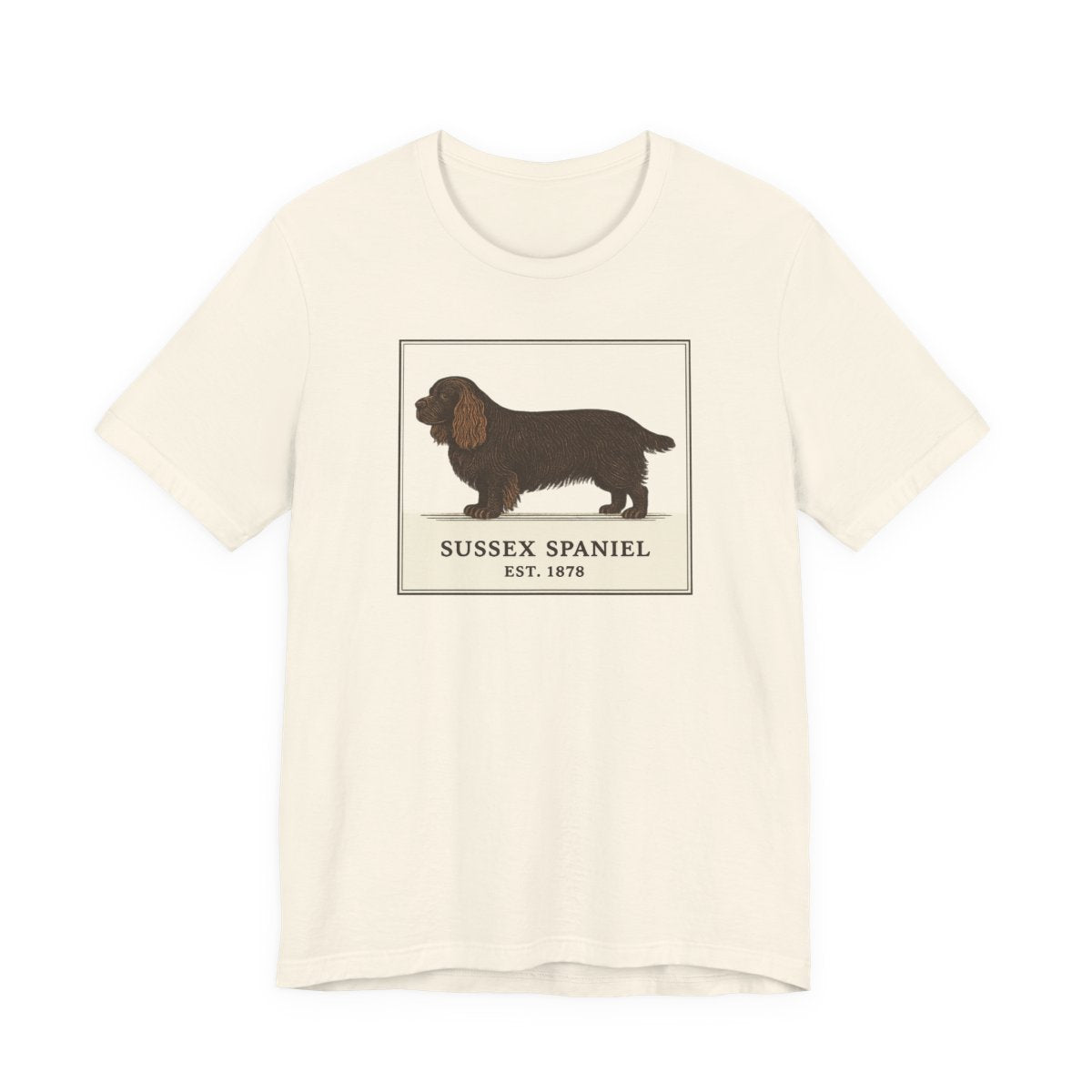 Sussex Spaniel Est. 1878 Field Guide t-shirt, view 3