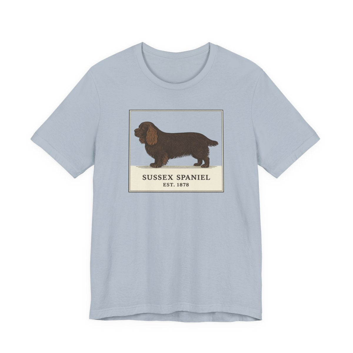 Sussex Spaniel Est. 1878 Field Guide t-shirt, view 5