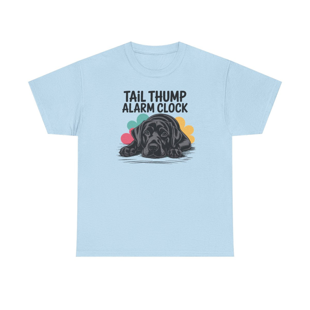 Tail Thump Alarm Clock Black Lab T-Shirt