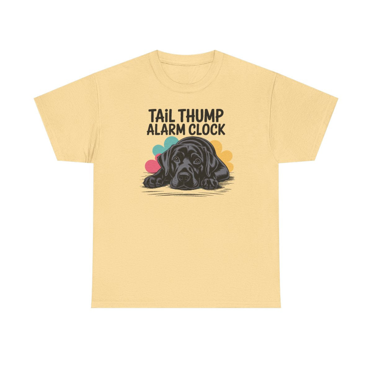 Tail Thump Alarm Clock Black Lab T-Shirt