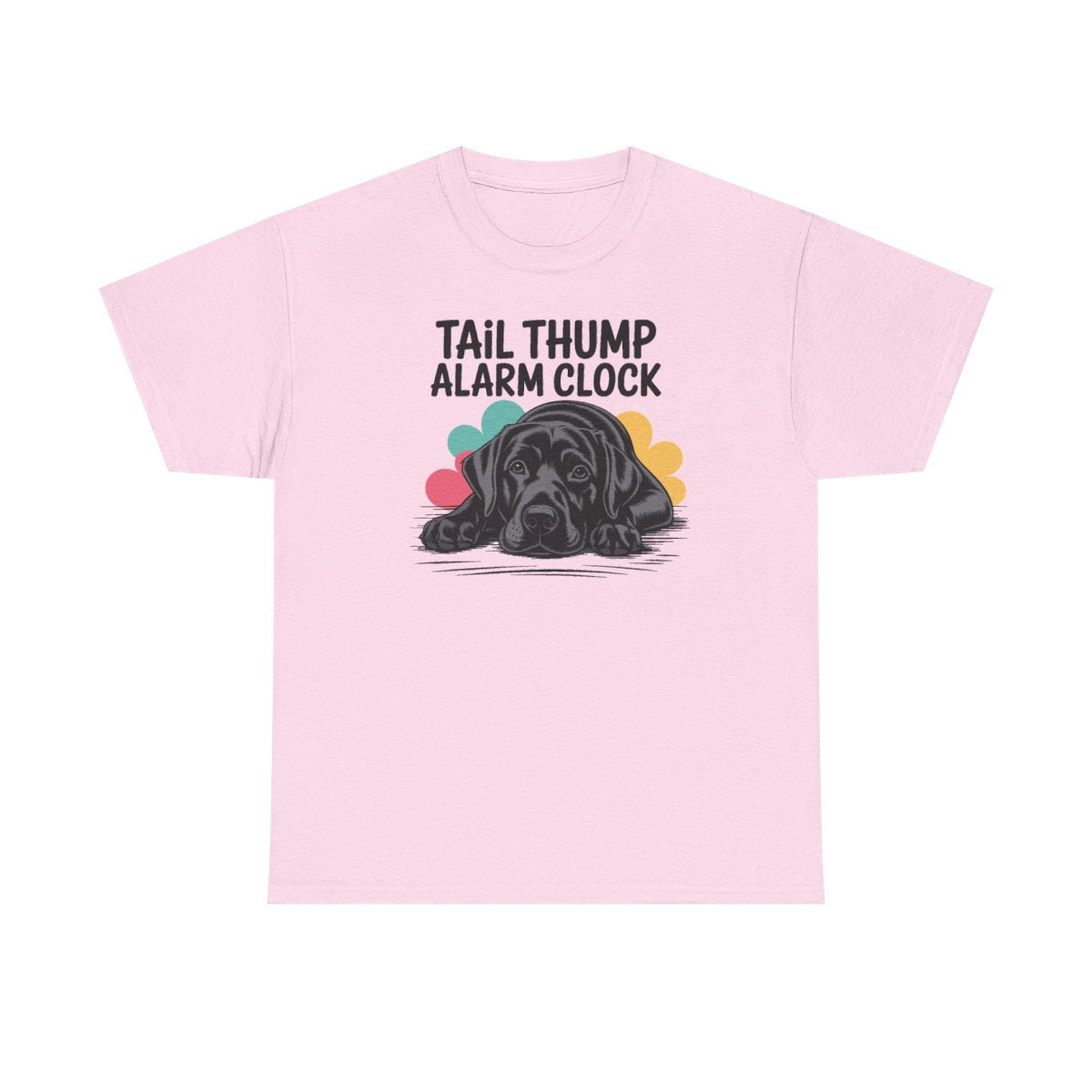 Tail Thump Alarm Clock Black Lab T-Shirt