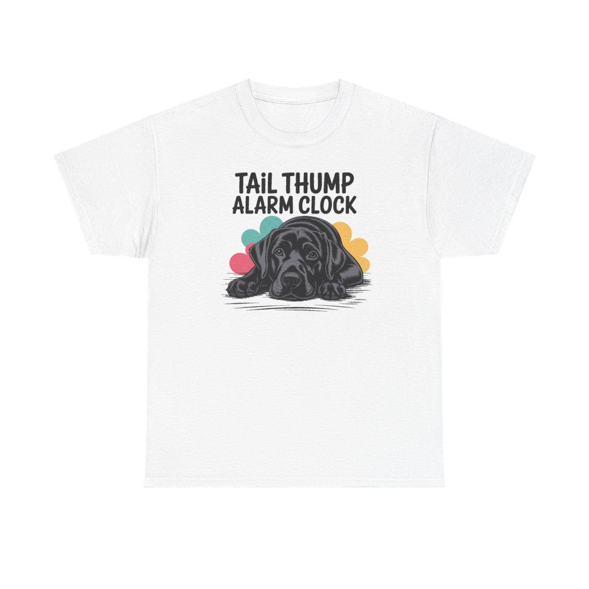 Tail Thump Alarm Clock Black Lab T-Shirt