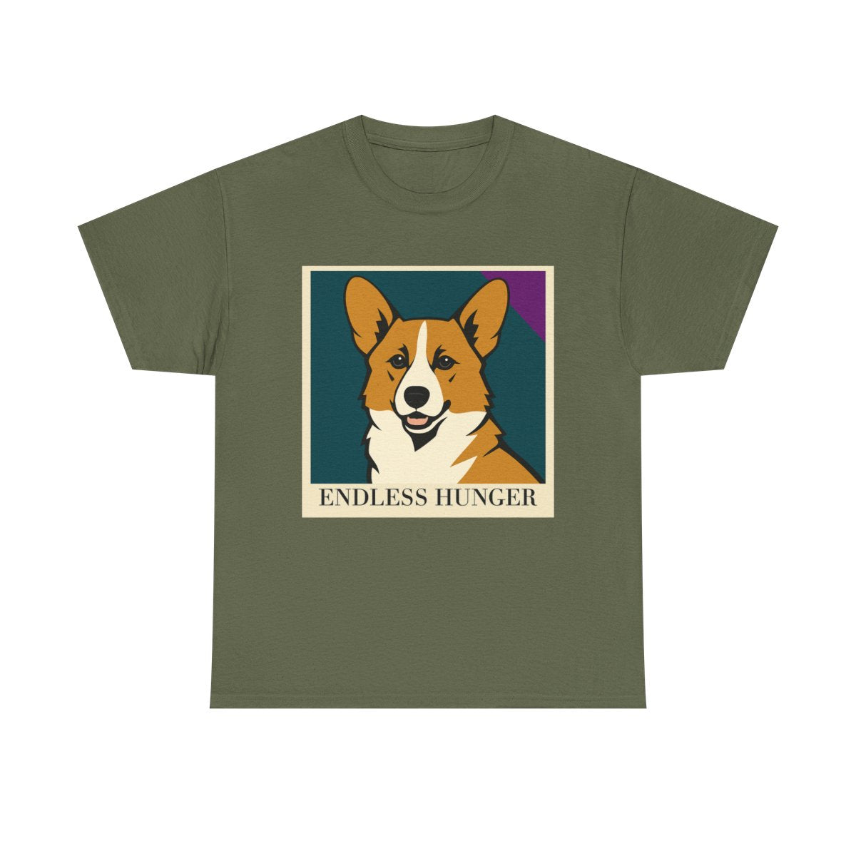 The Corgi Hunger Statement t-shirt, Military Green