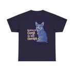 The Corgi Therapy t-shirt, Blackberry