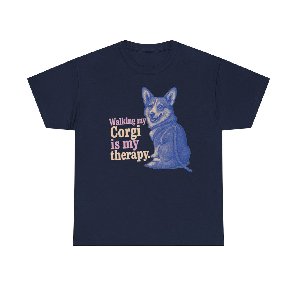 The Corgi Therapy t-shirt, Navy