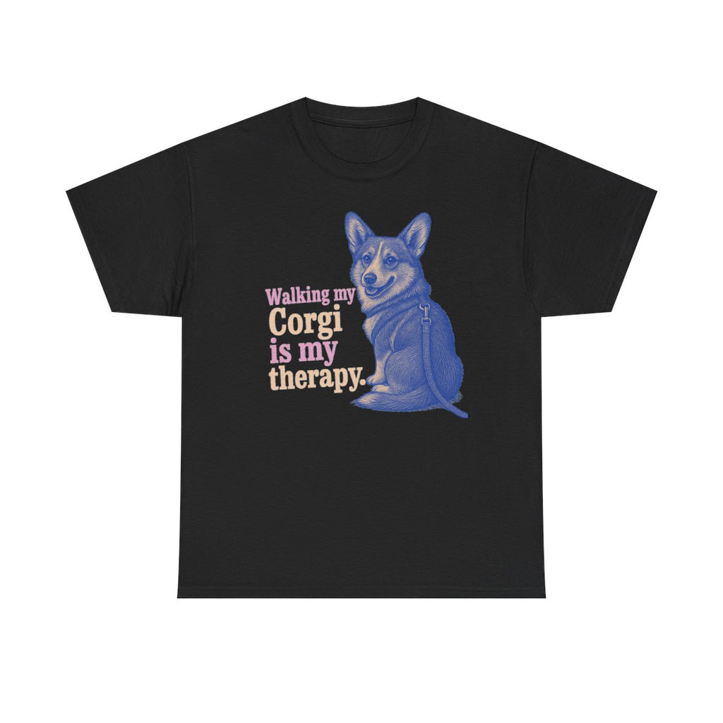The Corgi Therapy t-shirt, Black
