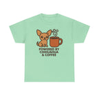 The Daily Fuel Chihuahua & Coffee t-shirt, Mint Green
