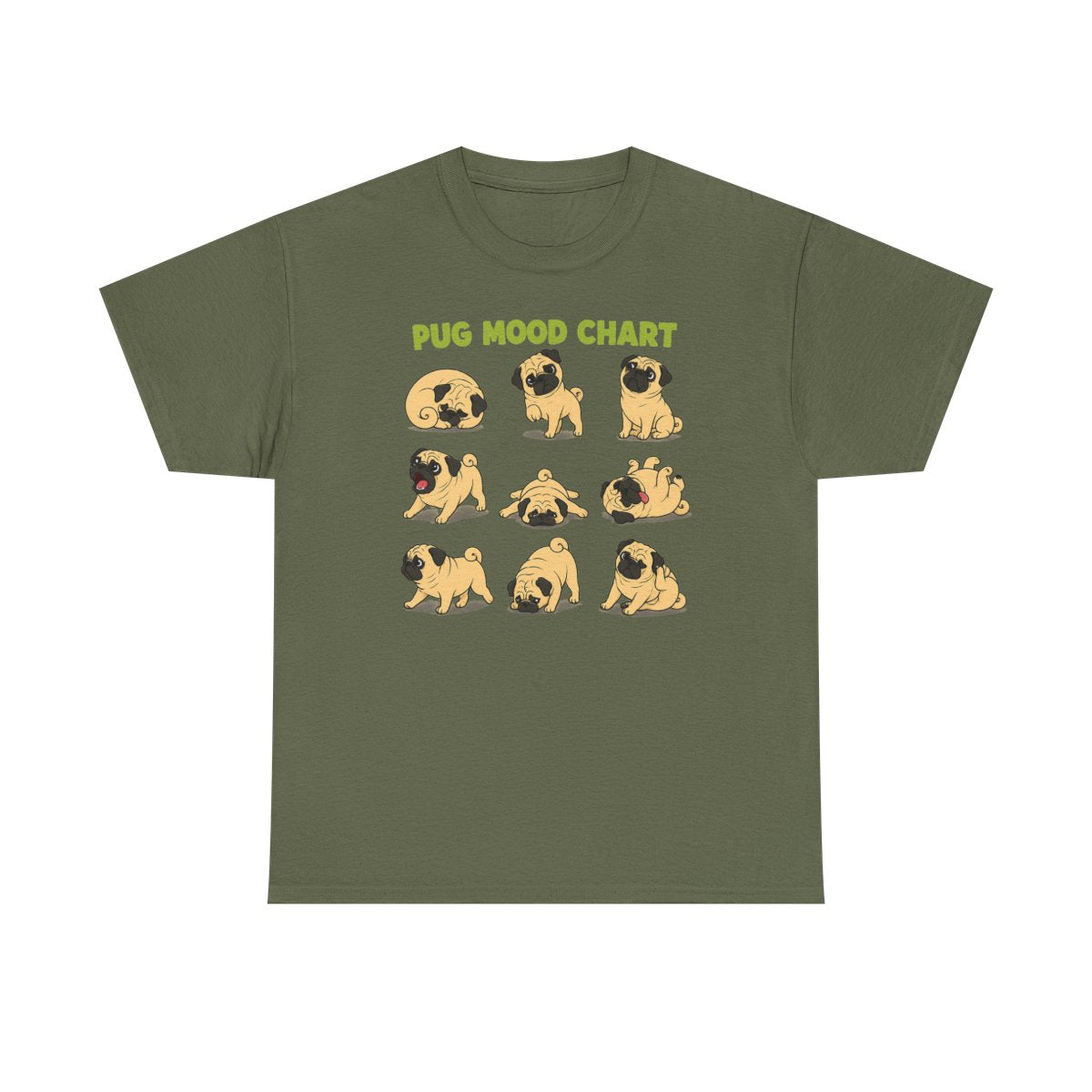 The Pug Mood Chart T-Shirt