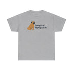 The Pug Said No Statement t-shirt, Sport Grey