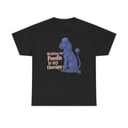 The Therapy Poodle t-shirt, Black