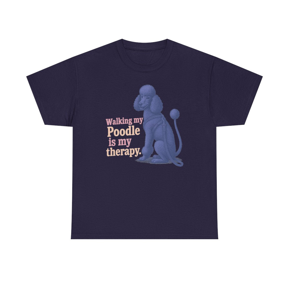 The Therapy Poodle t-shirt, Blackberry