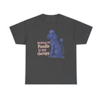 The Therapy Poodle t-shirt, Dark Heather