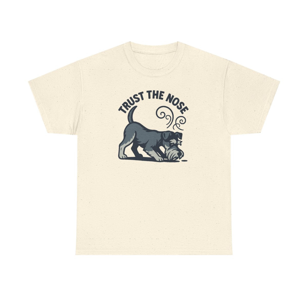 The Trust the Nose Schnauzer t-shirt, Natural
