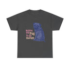Therapy Pug t-shirt, Dark Heather