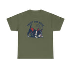 Trust The Nose Boston Terrier t-shirt, Military Green