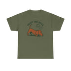 Trust The Nose Dachshund t-shirt, Military Green