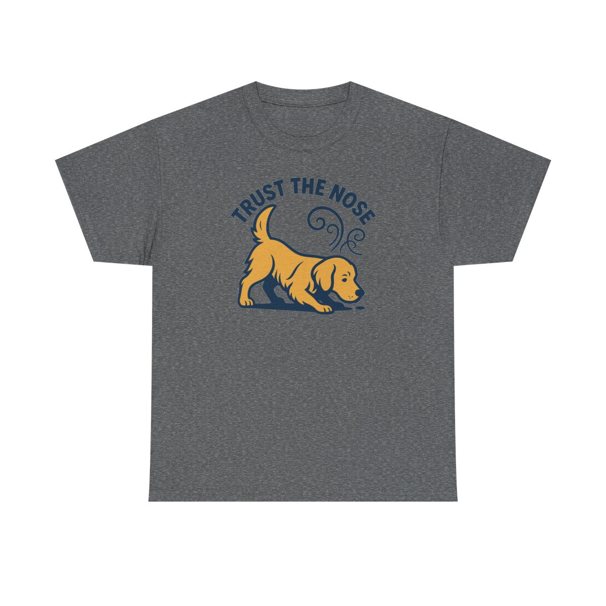 Trust The Nose Golden Retriever t-shirt, Graphite Heather