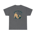 Trust The Nose Playful Pug t-shirt, Graphite Heather
