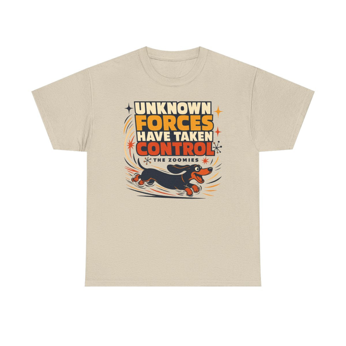 Unknown Forces: The Zoomies Dachshund T-shirt