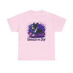 Unleash the Joy Boston Terrier Splash t-shirt, Light Pink