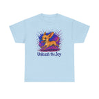 Unleash the Joy Chihuahua Graphic t-shirt, Light Blue