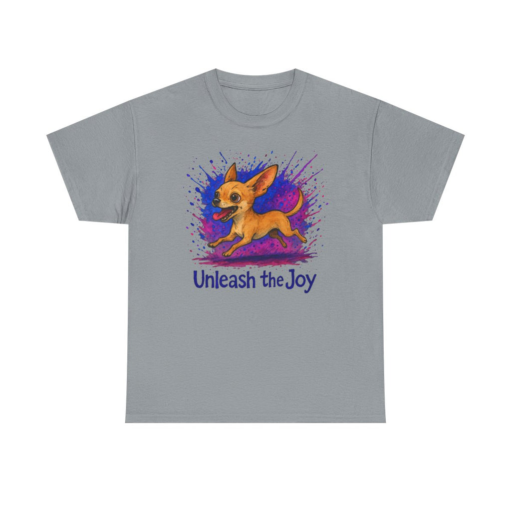 Unleash the Joy Chihuahua Graphic t-shirt, Gravel