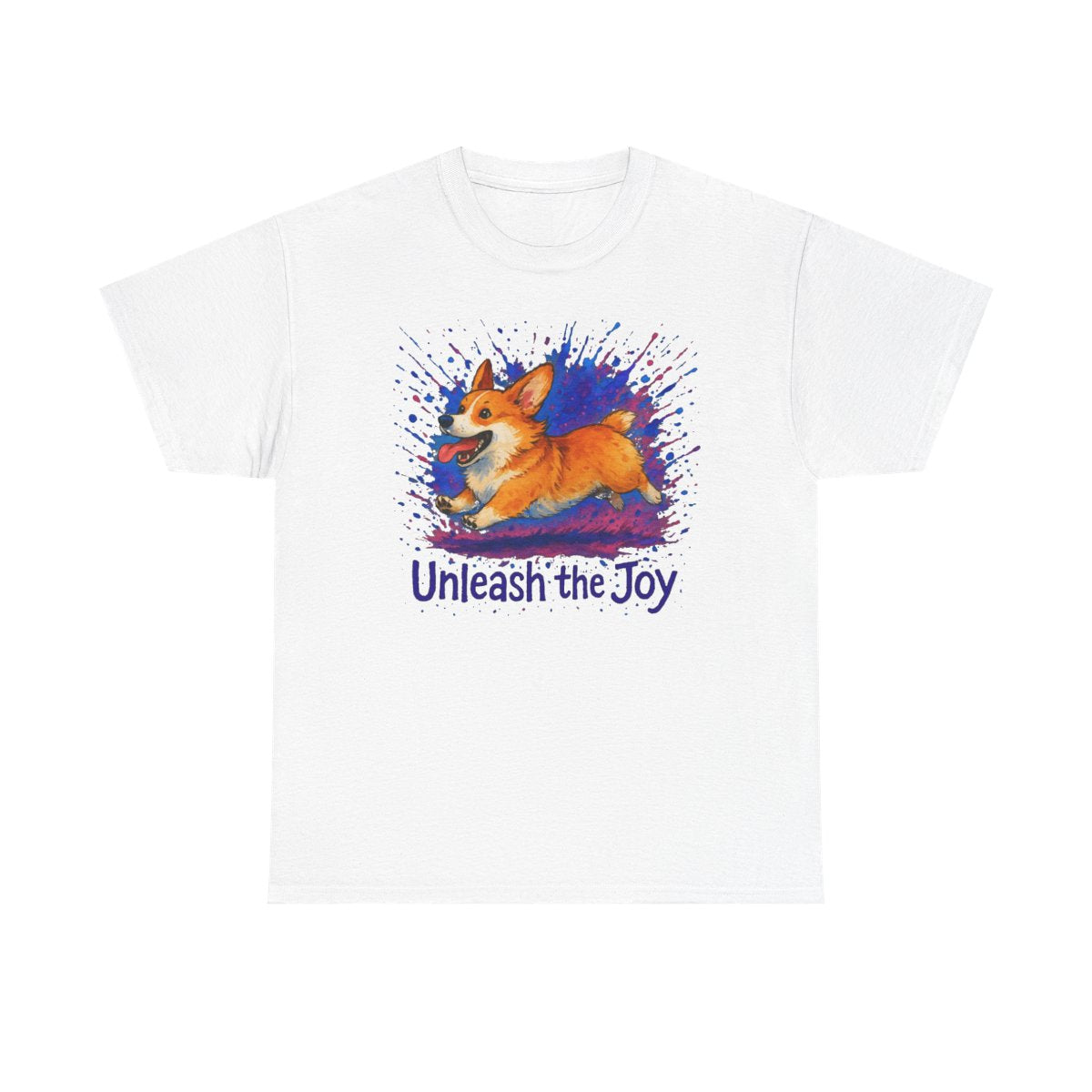 Unleash the Joy Playful Corgi Illustration T-Shirts
