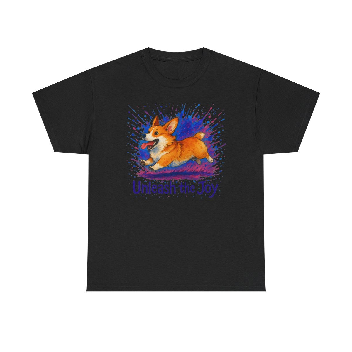 Unleash the Joy Playful Corgi Illustration T-Shirts