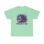 Unleash the Joy Schnauzer Art t-shirt, Mint Green