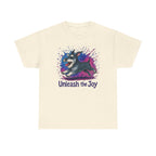 Unleash the Joy Schnauzer Art t-shirt, Natural