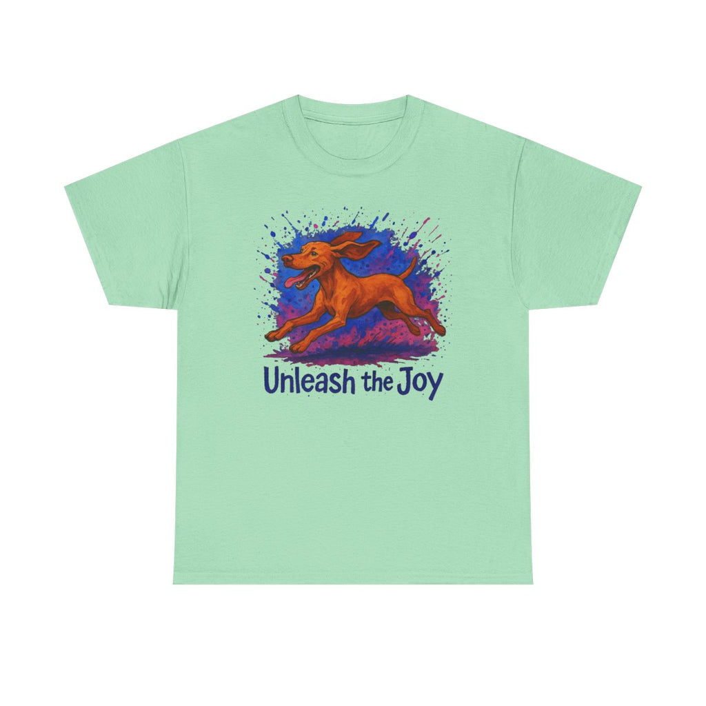 Unleash the Joy Vizsla Art t-shirt, view 3