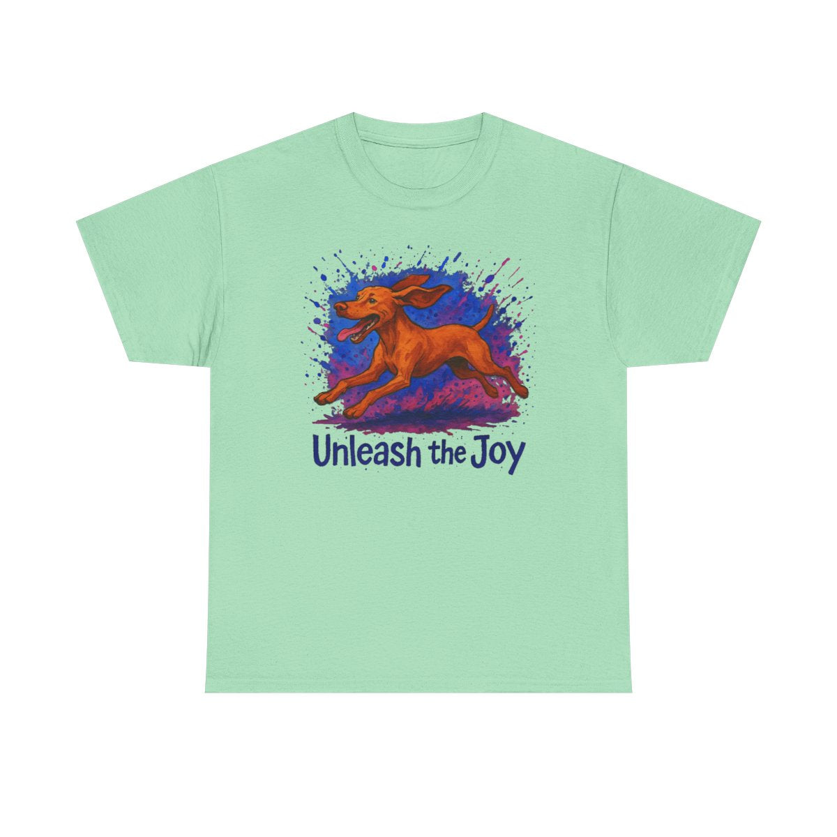 Unleash the Joy Vizsla Art t-shirt, view 3
