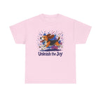 Unleash the Joy Watercolor Beagle t-shirt, Light Pink