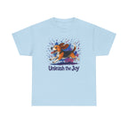 Unleash the Joy Watercolor Beagle t-shirt, Light Blue