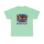 Unleash the Joy Watercolor German Shepherd t-shirt, Mint Green