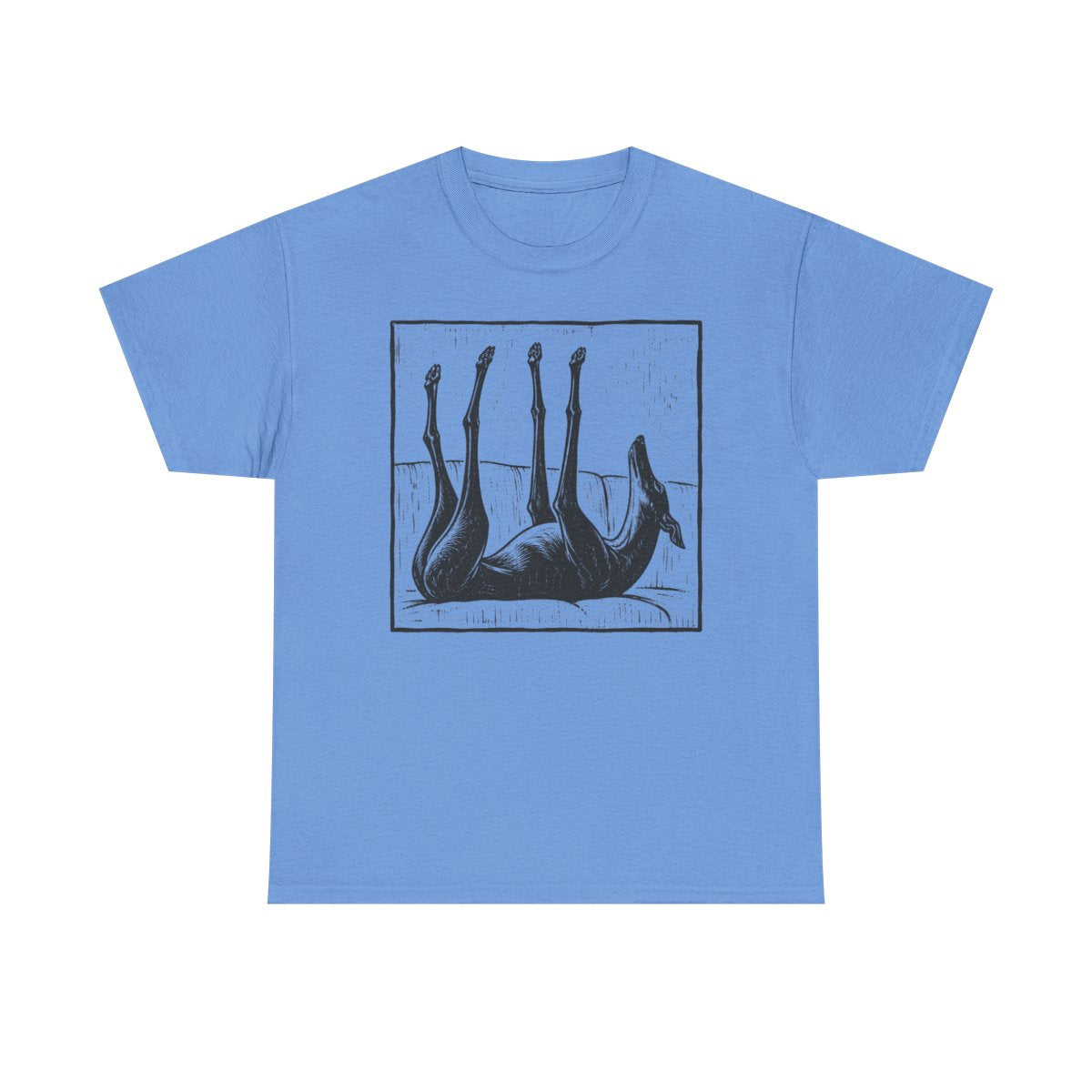 Upside Down Sleeping Greyhound T-Shirt