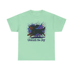 Vibrant Unleash the Joy Gordon Setter t-shirt, Mint Green