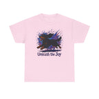 Vibrant Unleash the Joy Gordon Setter t-shirt, Light Pink