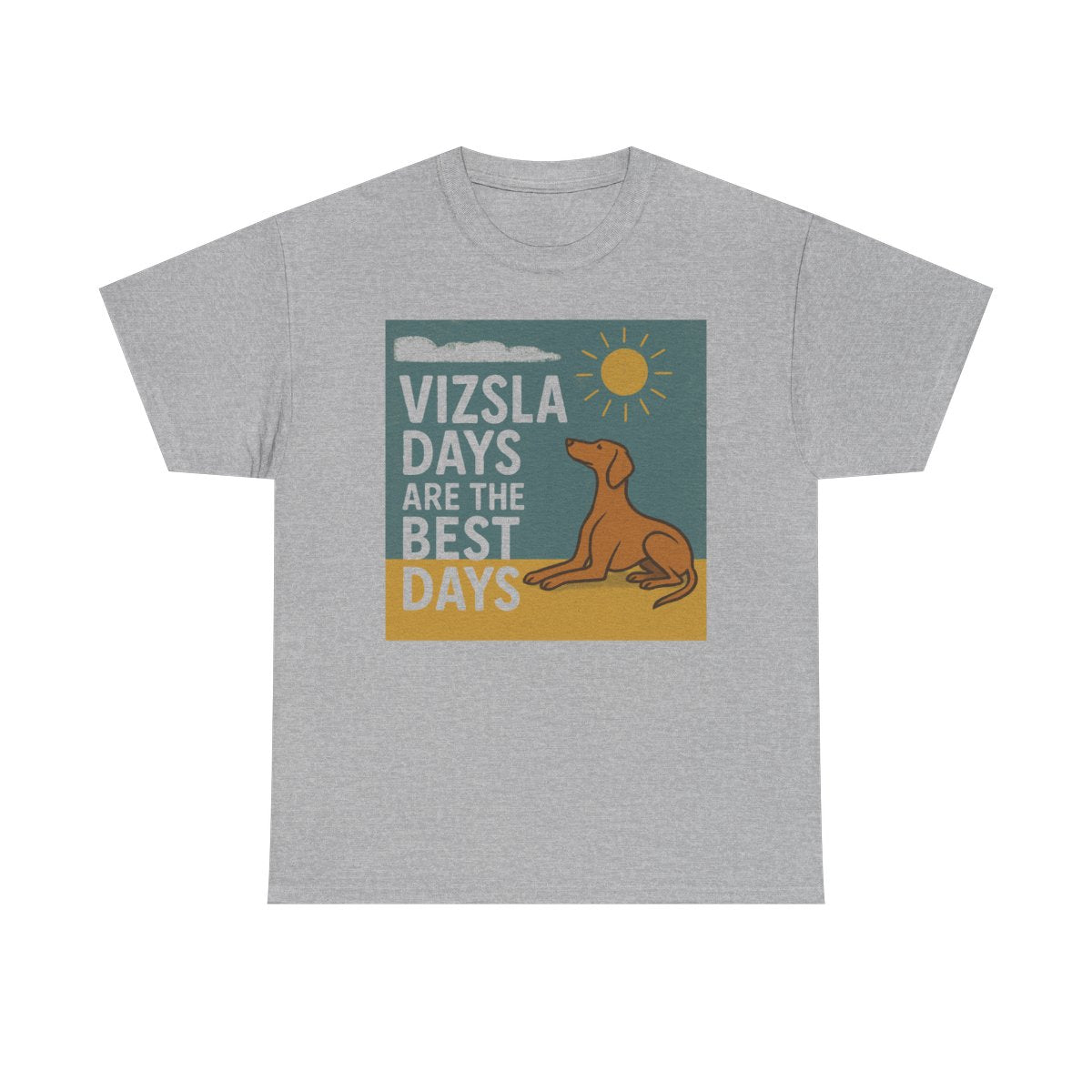 Vizsla Days Best Days Retro Graphic t-shirt, view 3
