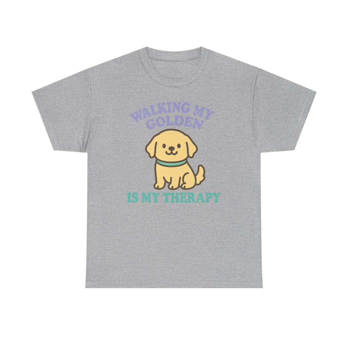 Walking My Golden Kawaii T-Shirt