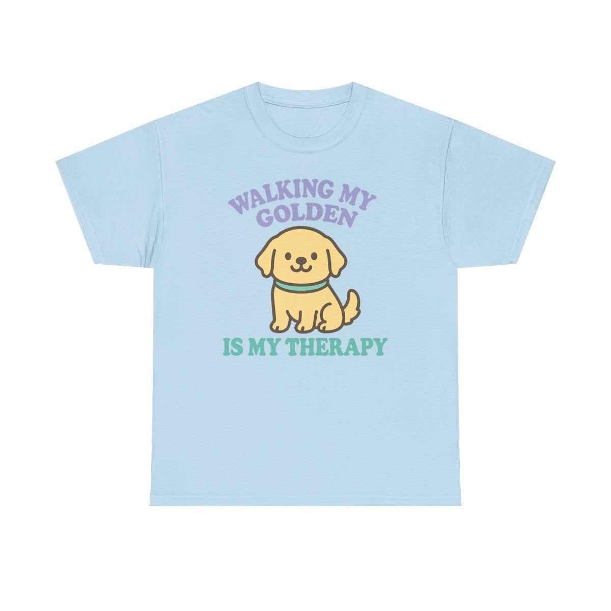 Walking My Golden Kawaii T-Shirt