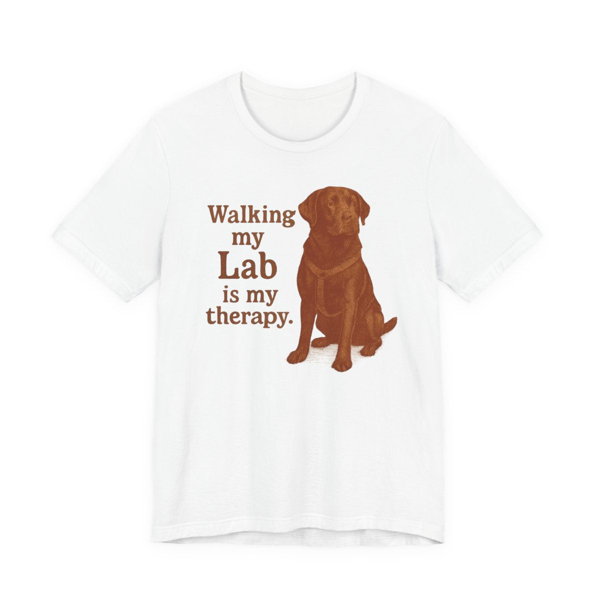 Walking My Lab Is My Therapy t-shirt, view 4