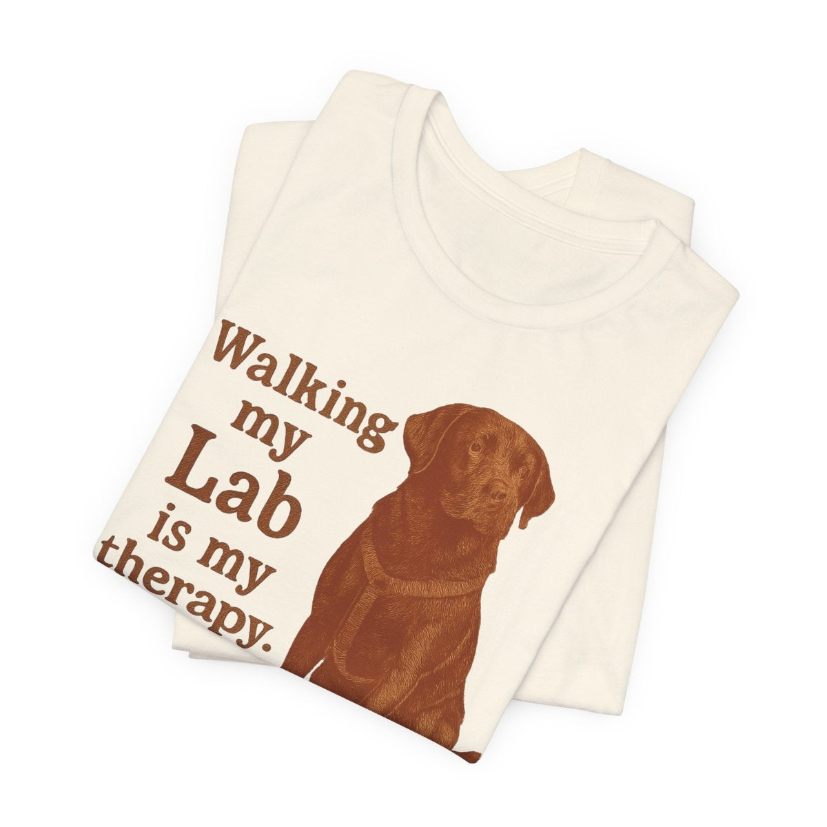 Walking My Lab Is My Therapy t-shirt, view 2