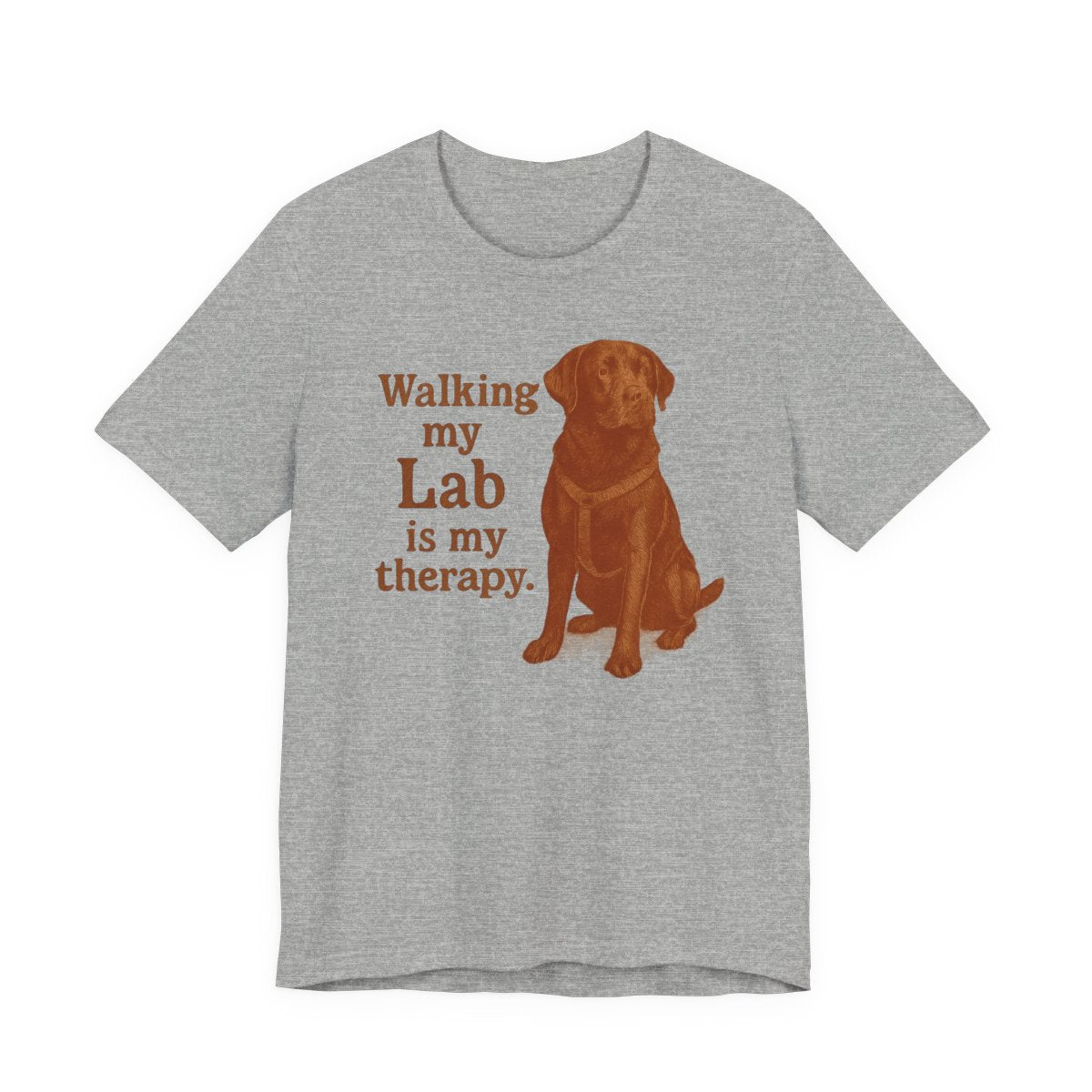 Walking My Lab Is My Therapy t-shirt, view 7