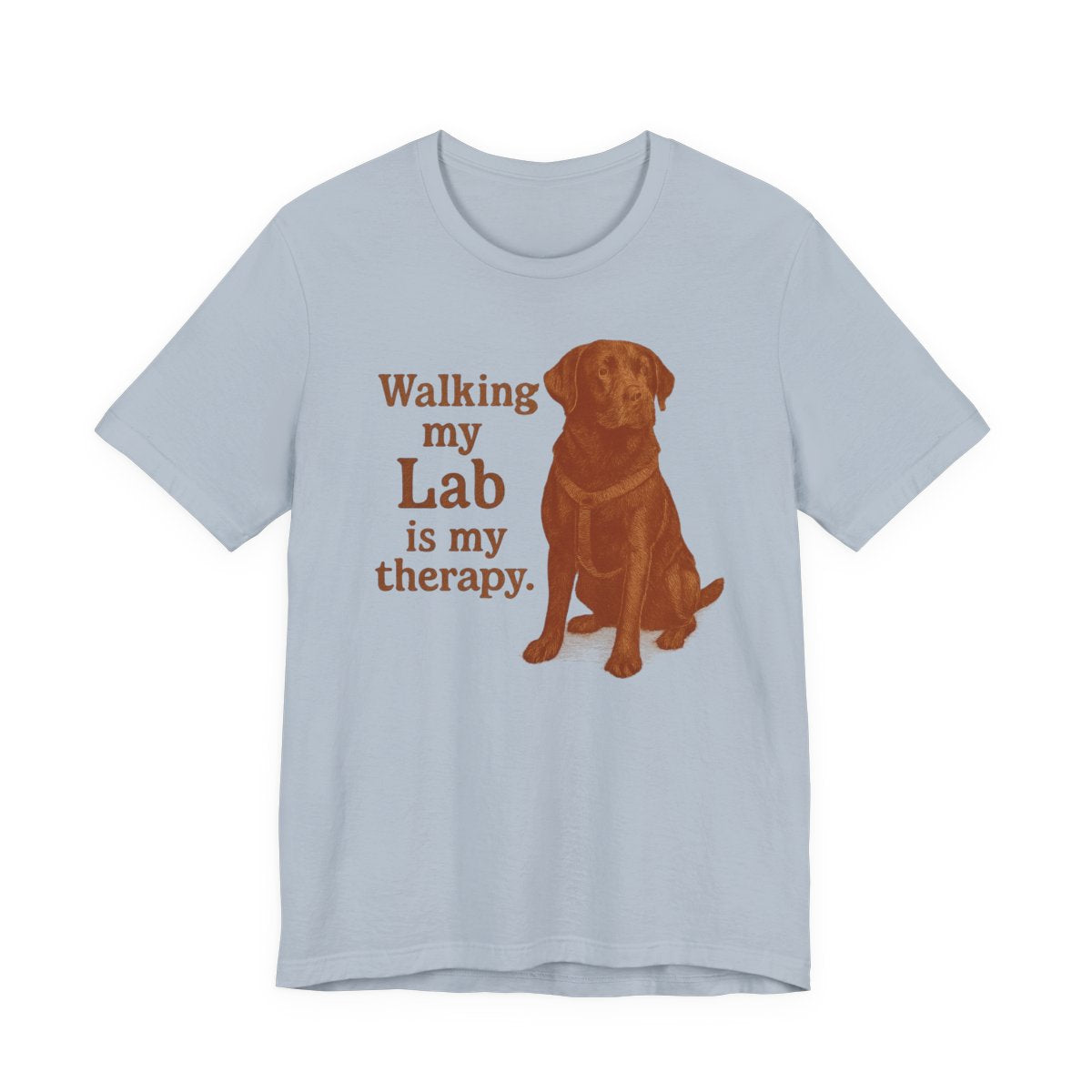 Walking My Lab Is My Therapy t-shirt, view 6