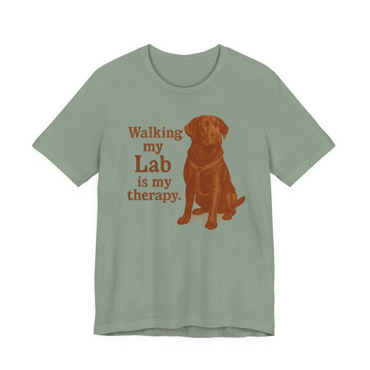 Walking My Lab Is My Therapy t-shirt, view 5