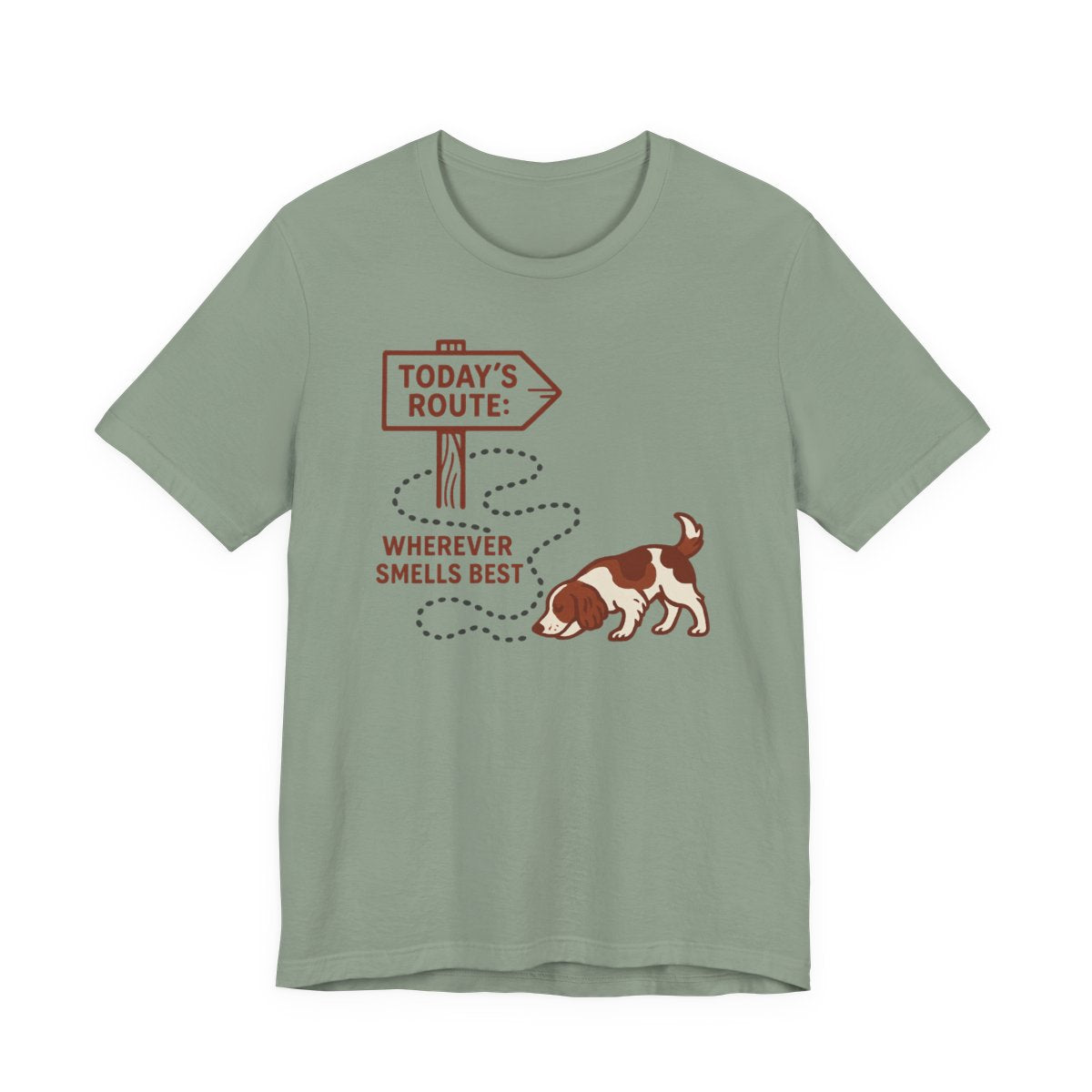 Welsh Springer Spaniel Today's Route T-shirt