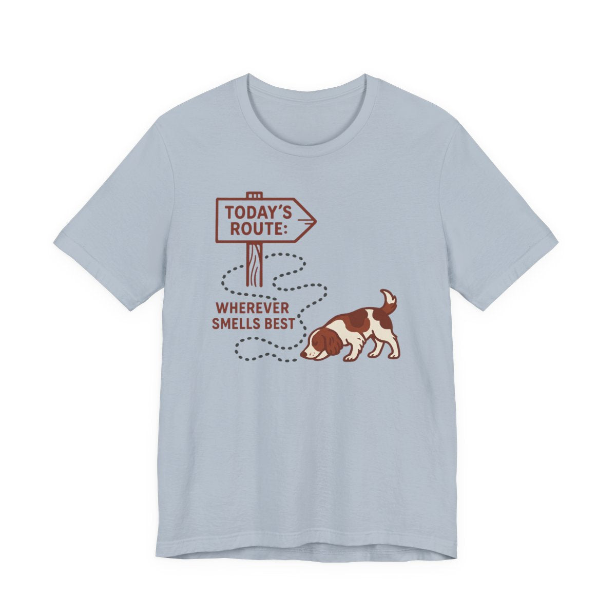 Welsh Springer Spaniel Today's Route T-shirt