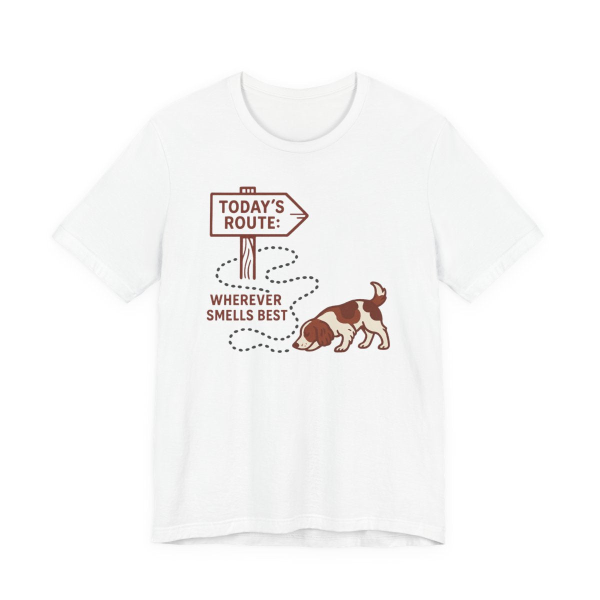 Welsh Springer Spaniel Today's Route T-shirt